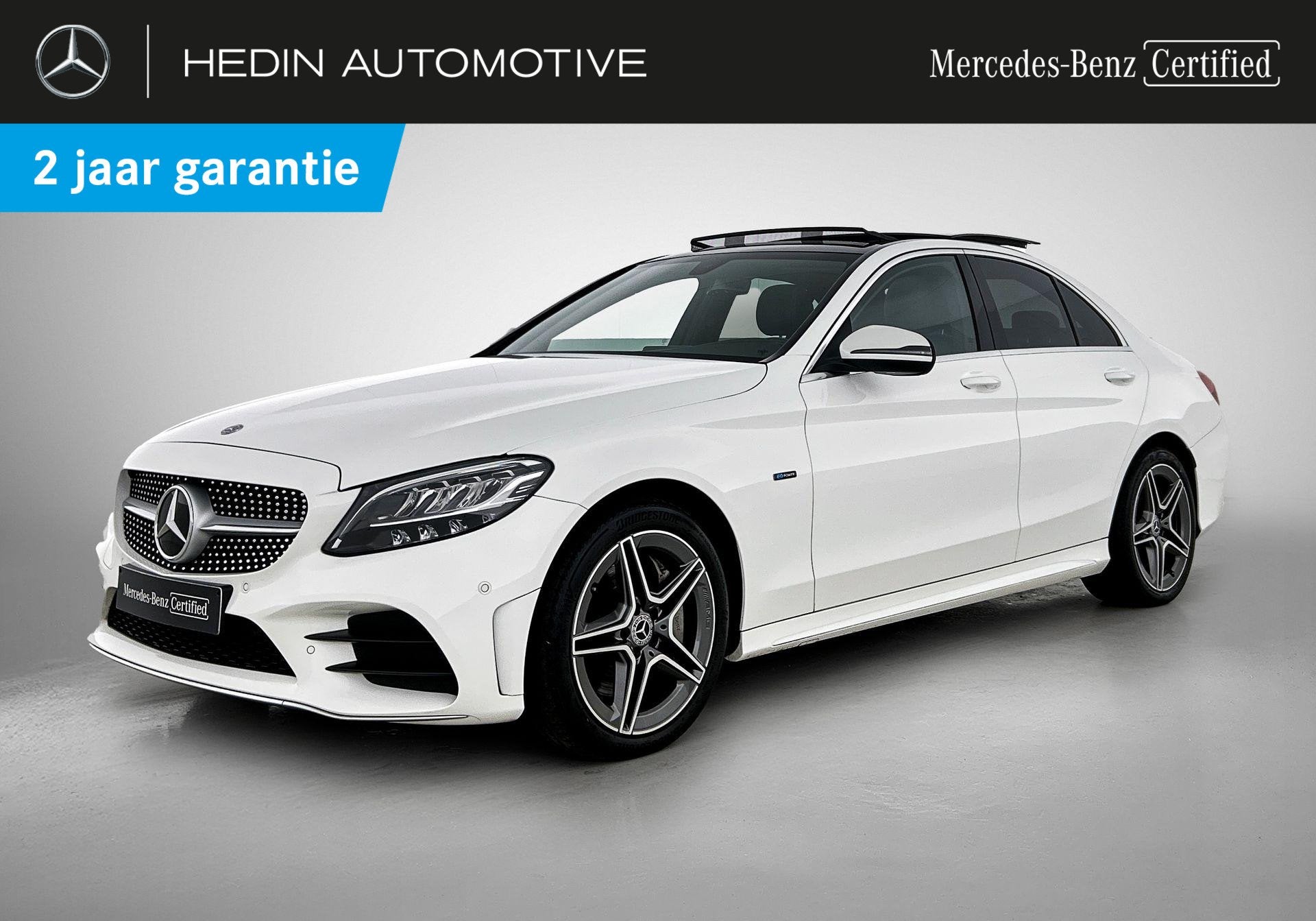 Mercedes-Benz C-Klasse 300 e Berline AMG Line | Panoramisch, Automaat, 4 deurs, 4 cilinders, Wit