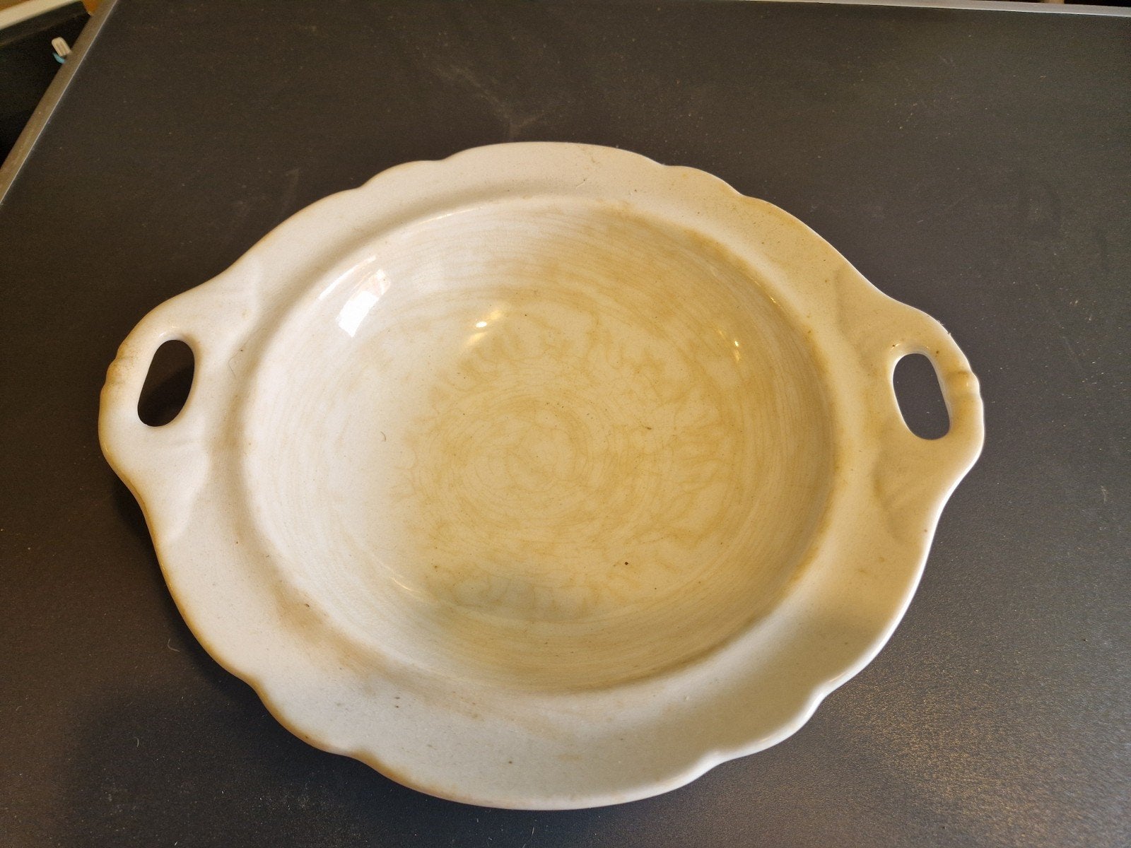 Plat de service ancien P. Regout Maastricht — poterie blanch, Enlèvement