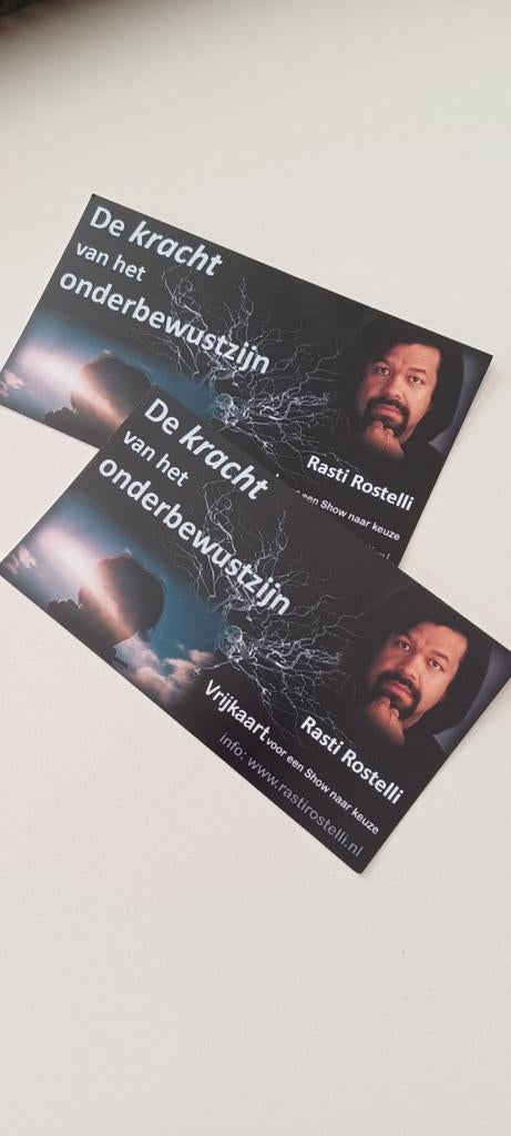 2 vrijkaarten voor een Rasti Rostelli show naar keuze., Tickets & Billets