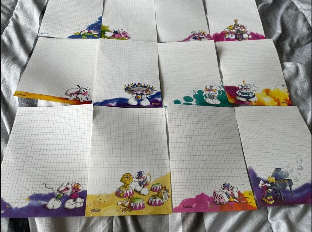 Pakket witte blaadjes, Verzamelen, Ophalen, Diddl, Gebruikt, Papier, Kaart of Schrift