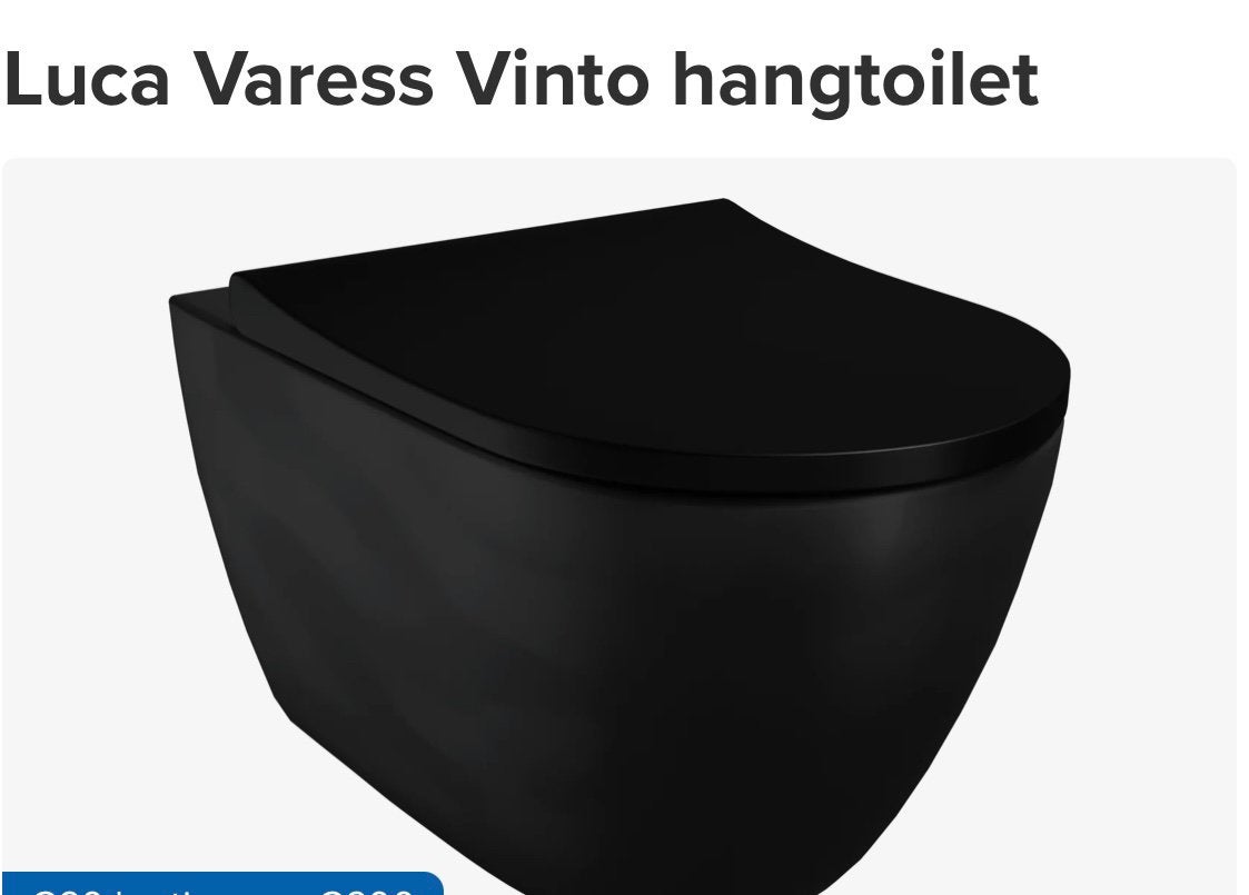 NIEUWE hang wc Luca Varess, Enlèvement ou Envoi, Neuf