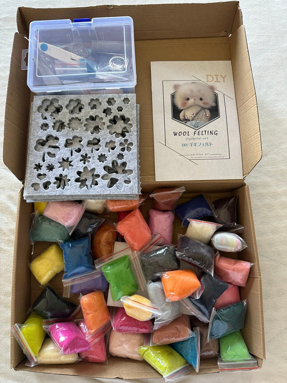Wool felting kit, Hobby en Vrije tijd, Ophalen of Verzenden, Nieuw, Wolvilt