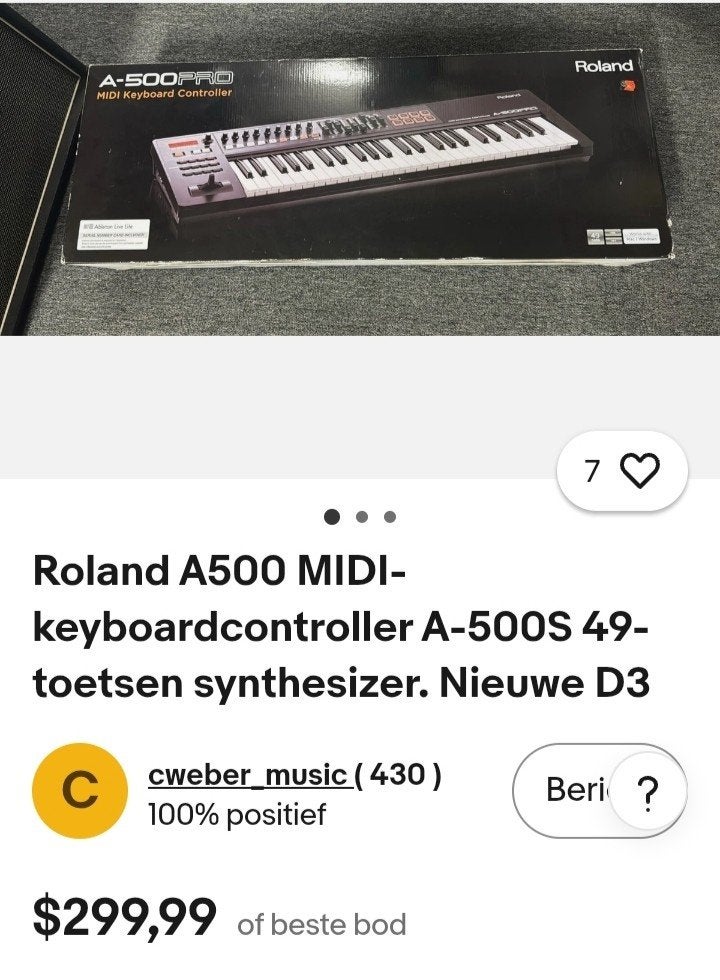 Roland synthesizer A500s midi, Muziek en Instrumenten, Keyboards, Ophalen, Roland