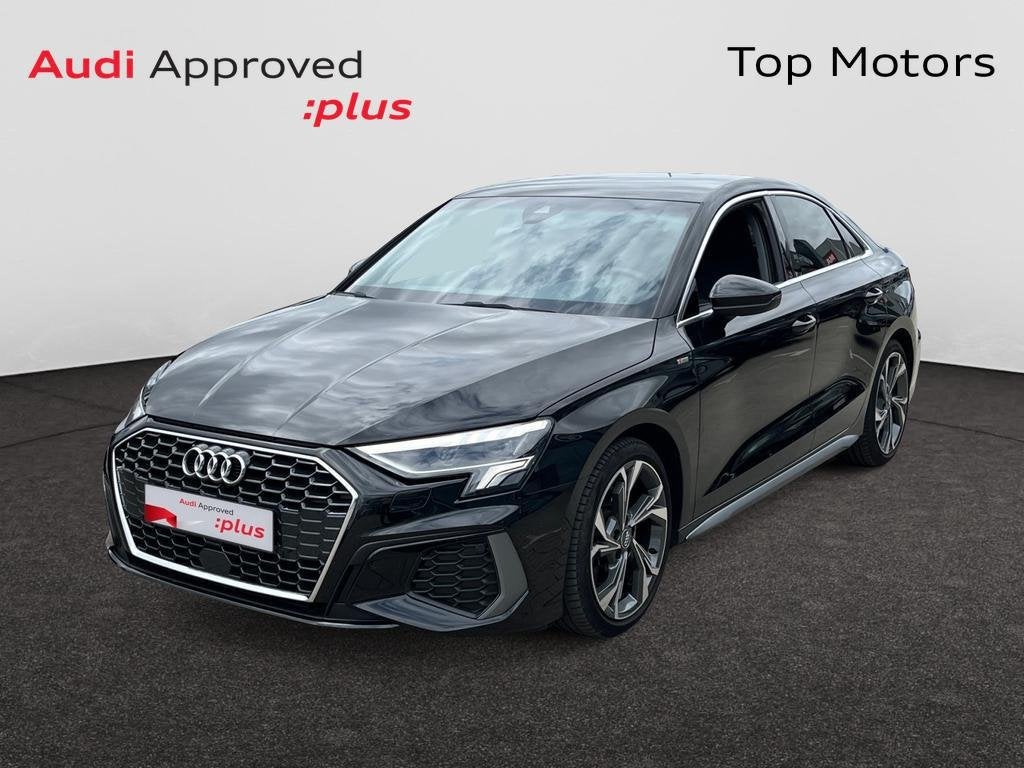 Audi A3 Sedan S-LINE*AUTOMAAT*150PK*CARPLAY*SENSOREN A*GPS*Z, Auto's, Audi, Automaat, 135 g/km, Zwart, Overige carrosserie