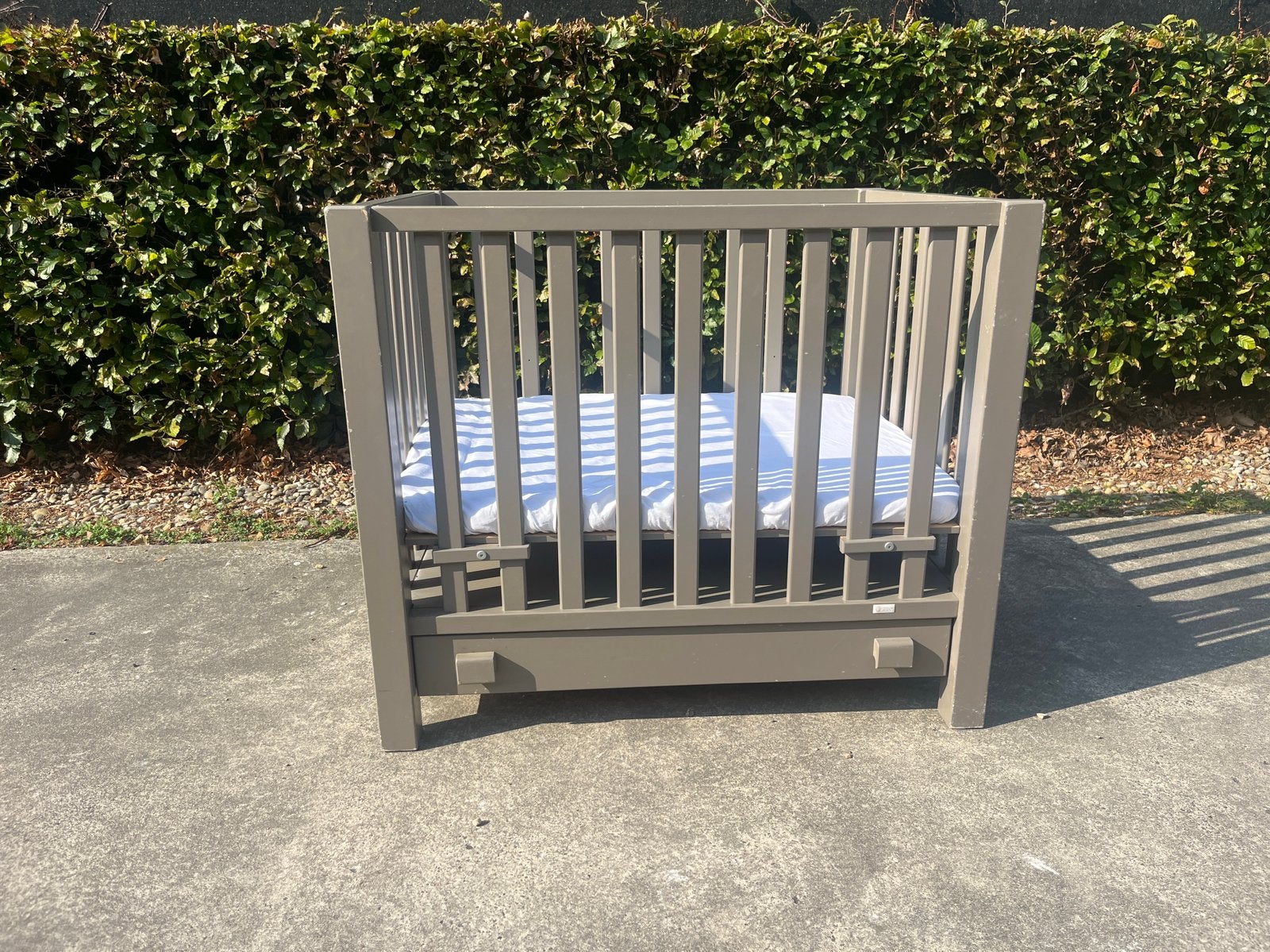Quax babypark 80x100cm met schuif, Ophalen, Gebruikt, Rechthoekig, In hoogte verstelbaar