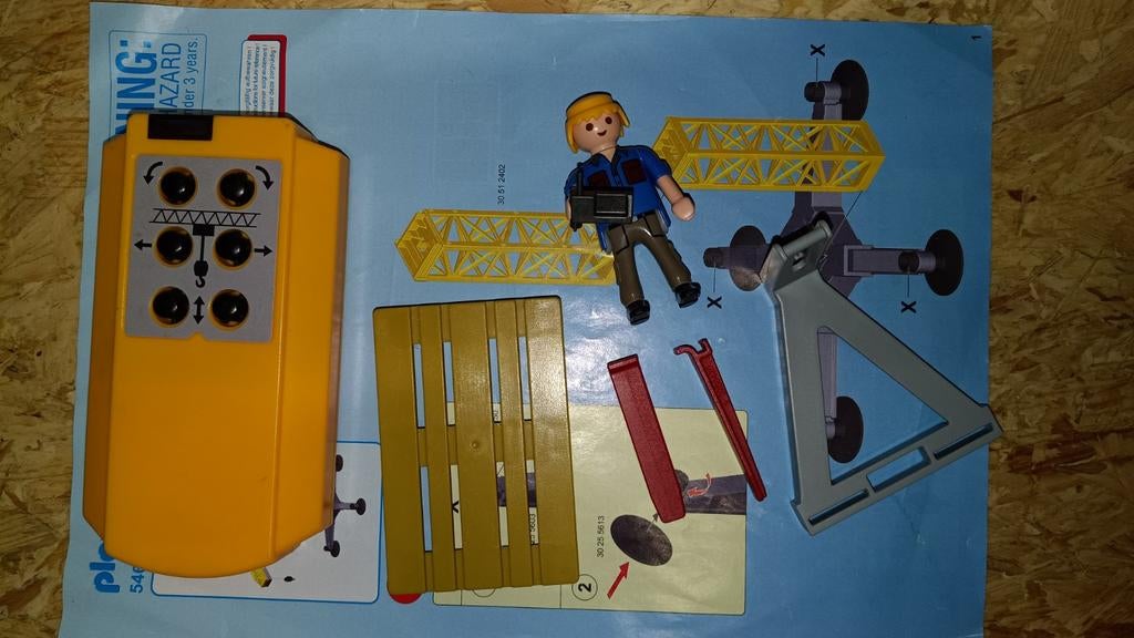 Playmobil 5466 Grote hijskraan City Action, Kinderen en Baby's, Speelgoed | Playmobil, Ophalen, Gebruikt, Complete set