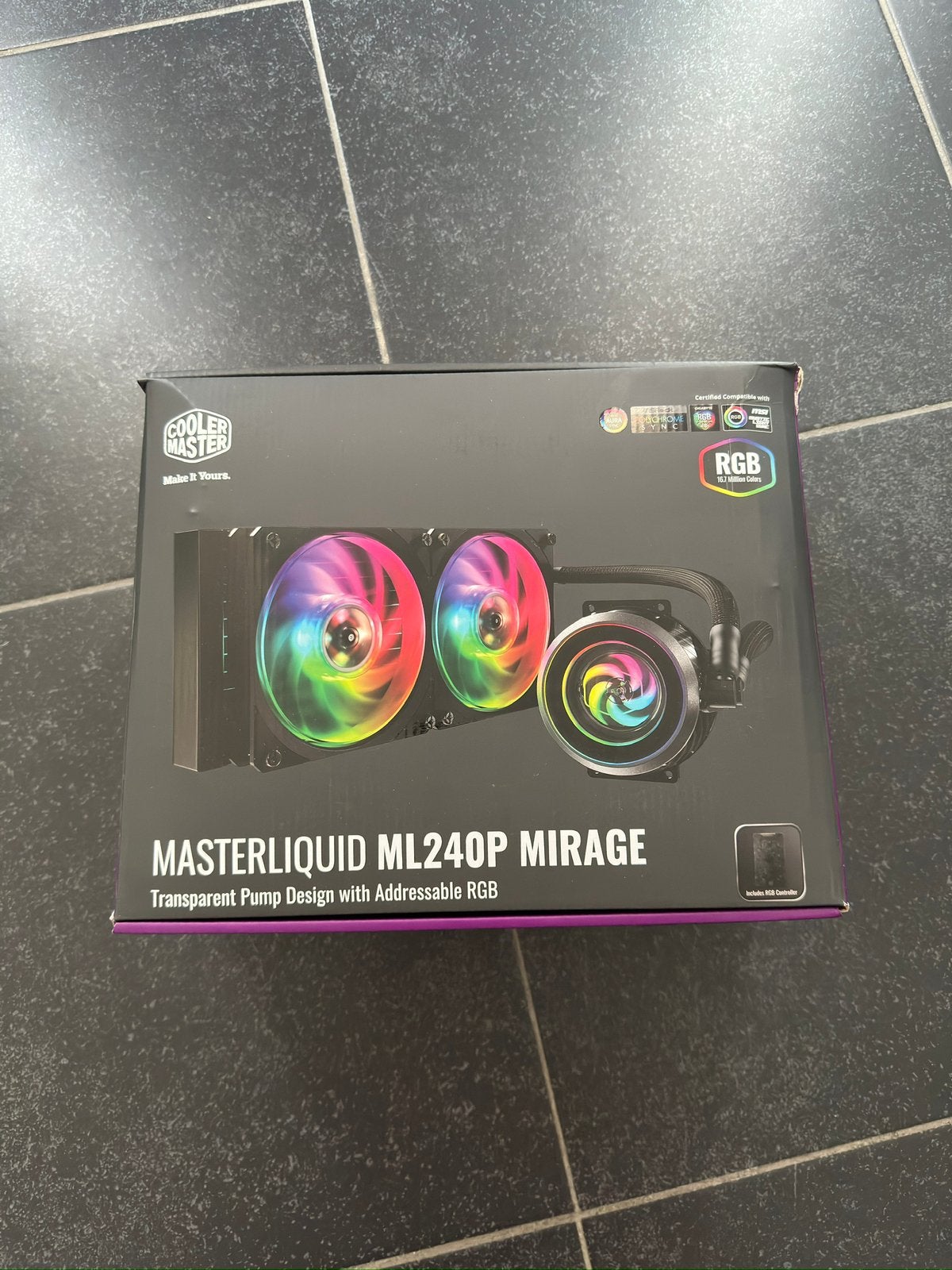 Mastercooler masterliquid ML240P Mirage, Computers en Software, Computerkoelers, Ophalen, Zo goed als nieuw, Waterkoeling