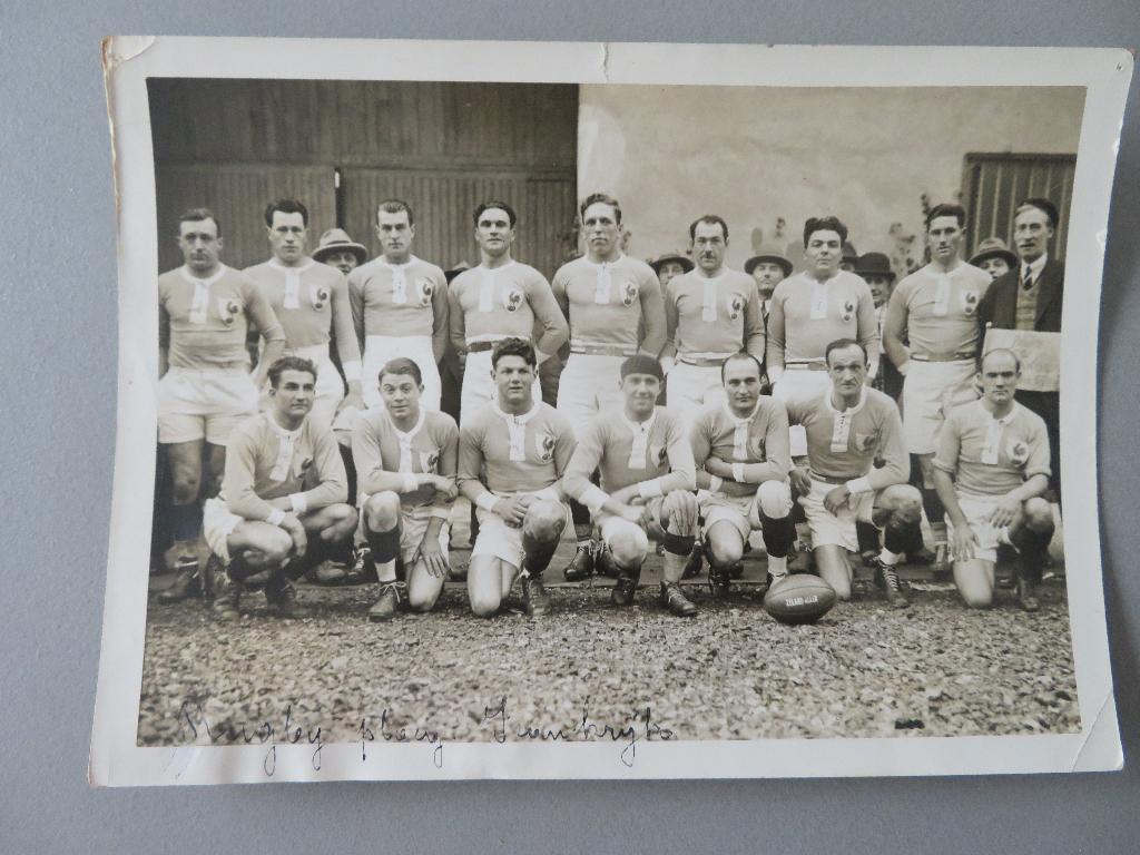 1920,s persfoto L,equipe national Rugby France, Collections, Enlèvement ou Envoi, Comme neuf, Autres types