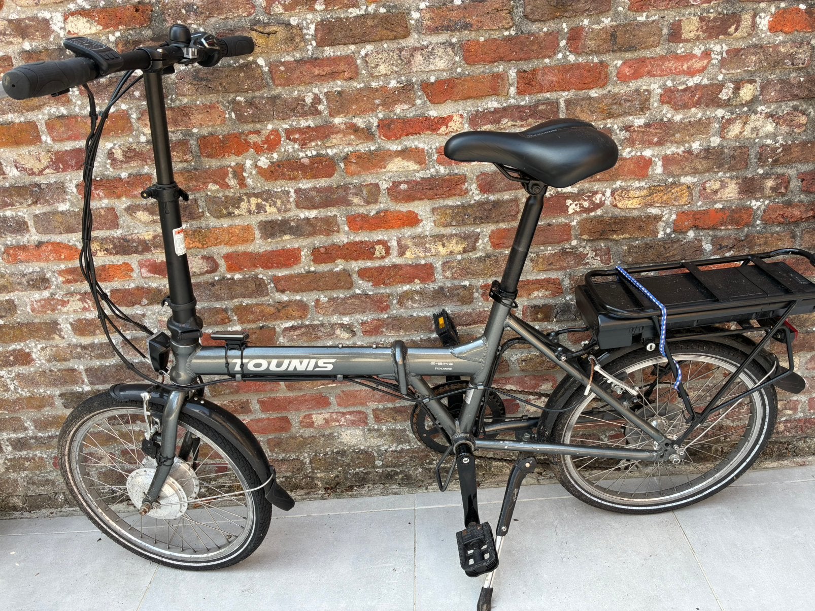 Electrische plooifiets Tounis., Fietsen en Brommers, Fietsen | Vouwfietsen, Zo goed als nieuw, Ophalen