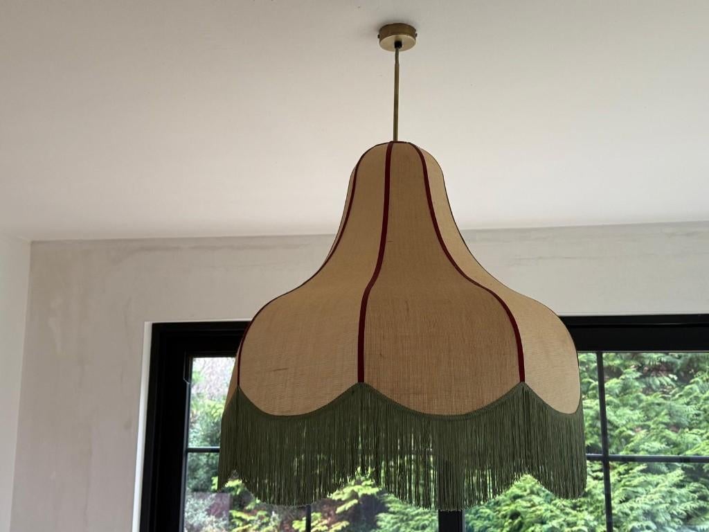 Splendide lustre bohème 70cm, Maison & Meubles, Enlèvement, Comme neuf, Tissus, Bohème