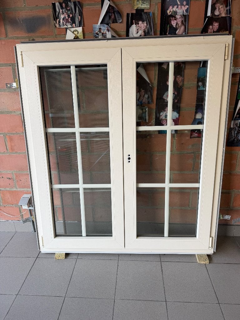 Raam PVC merk Deceuninck, Ophalen, Gevelraam of Ruit, Gebruikt, 80 tot 120 cm