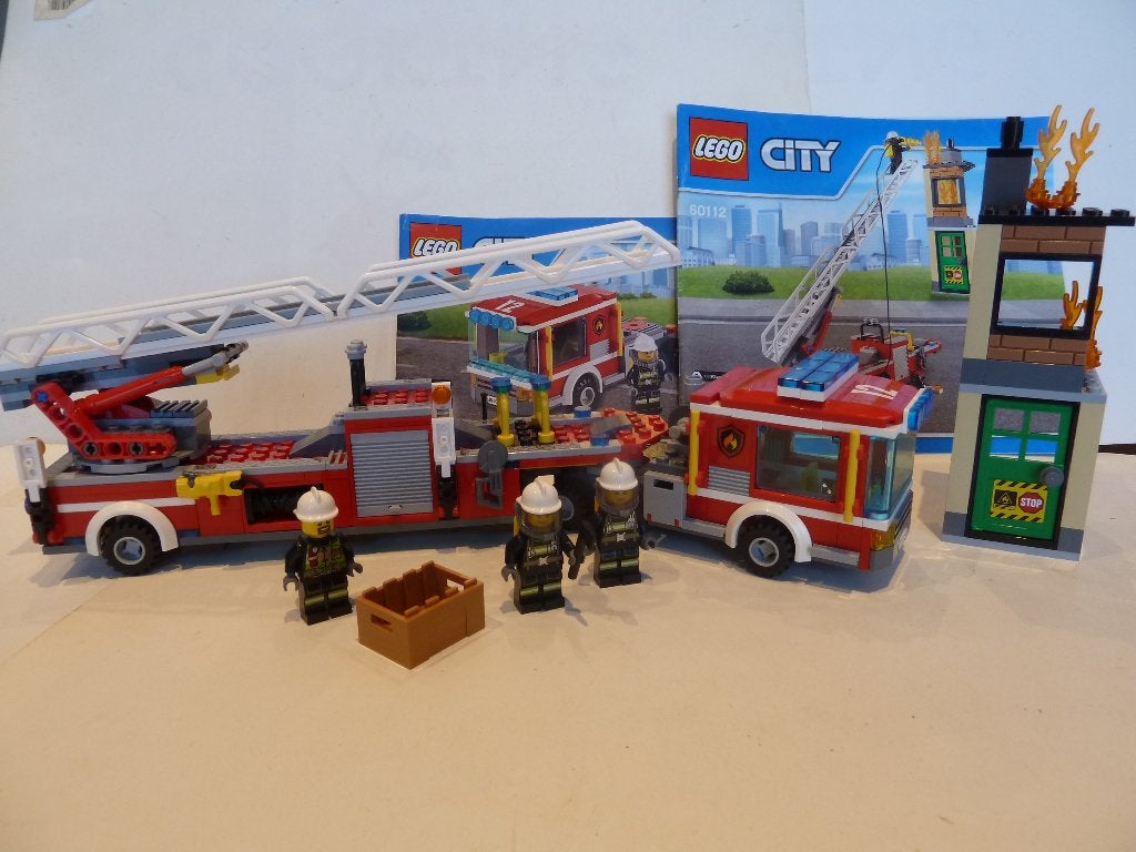 Camionneur de pompiers Lego City Fire 60112, City, Enlèvement ou Envoi, Lego, Ensemble complet