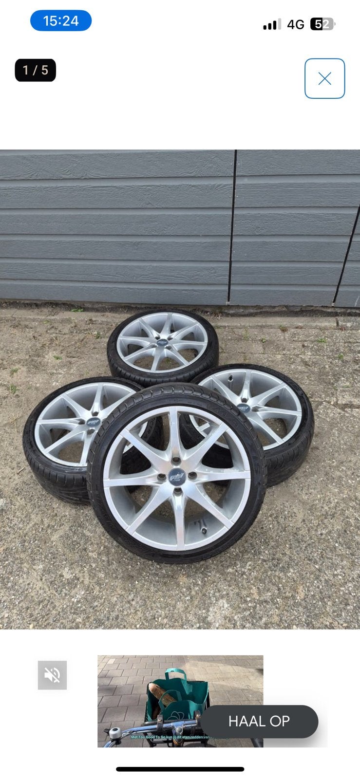 17” velgen/banden 4x100, Autos : Pièces & Accessoires, Pneus & Jantes, Pneus été, 205 mm, Pneu(s), Enlèvement