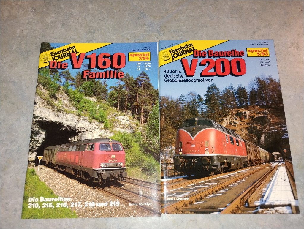 2 Revues Eisenbahn Journal Hors DB BR218 BR220 V160 V200, Ophalen of Verzenden, Gebruikt, Boek, Tijdschrift of Catalogus