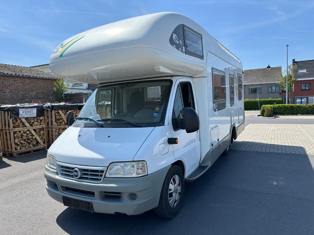 Knaus Mobilhome 6 zitplaatsen *105 000km!, Alkoof, Ringverwarming, Fiat, Treinzit
