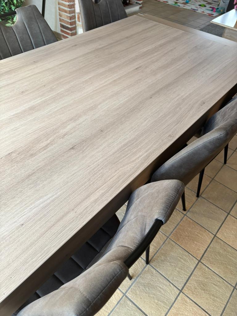 Houten tafel en 6 stoelen, Enlèvement, Comme neuf