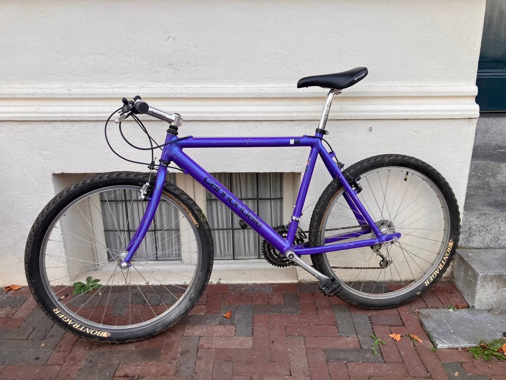 vélo de montagne cannondale M500, violet, cadre 50 cm, Frein sur jante, 49 à 53 cm, Enlèvement, Utilisé