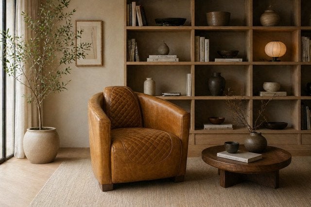 AVIATOR FAUTEUIL PILOTEN STOEL VINTAGE COGNAC LEER Tomcat, Ophalen of Verzenden