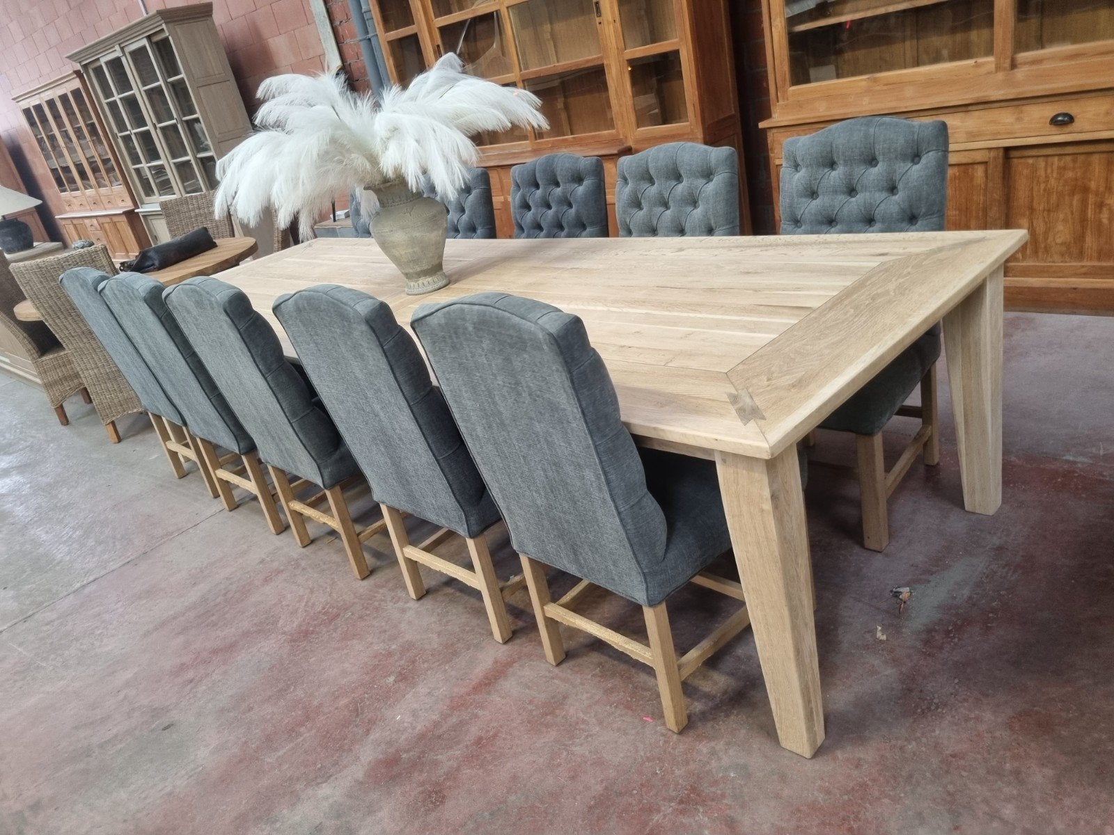 10 landelijke eetkamerstoelen art:, Gris, ., Landelijk, Enlèvement