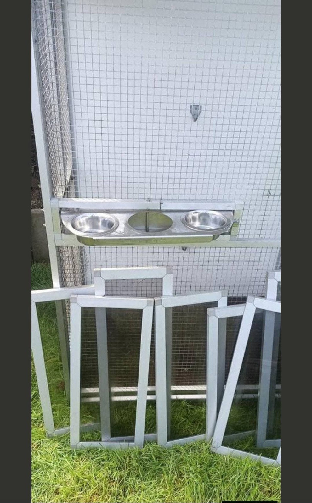 mooie aluminium volière te koop zo goed als nieuw, Ophalen, Zo goed als nieuw, Aluminium, Volière