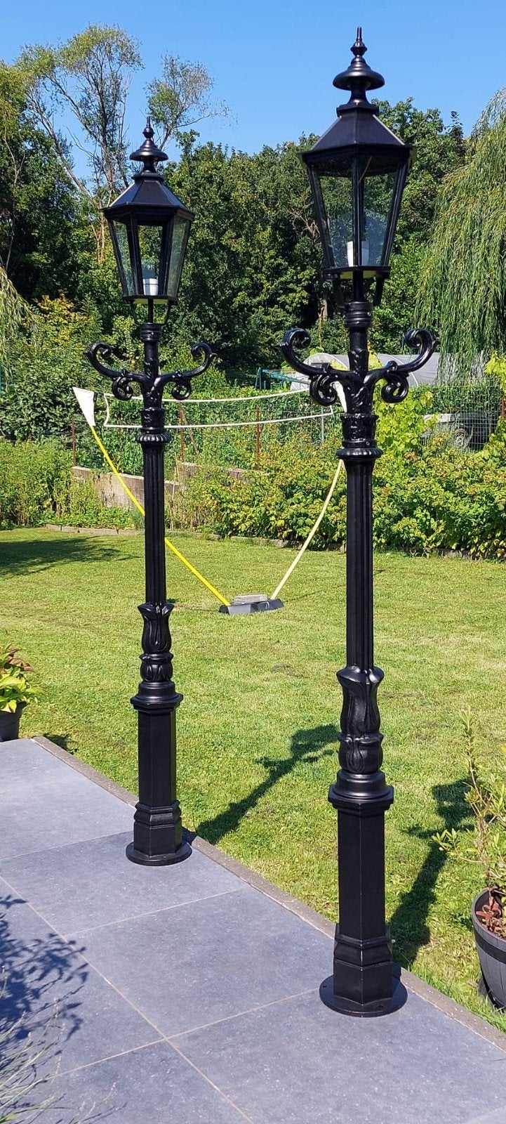 lampadaire pour extérieur en fonte 450€ la pièce, Jardin & Terrasse, Éclairage extérieur, Enlèvement, Lampadaire