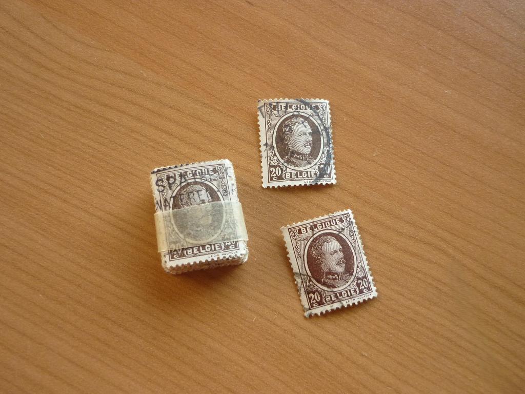 Postzegels 1922 -1925 Koning Albert I. 20 cent Leon Houyoux, Ophalen of Verzenden, Gestempeld