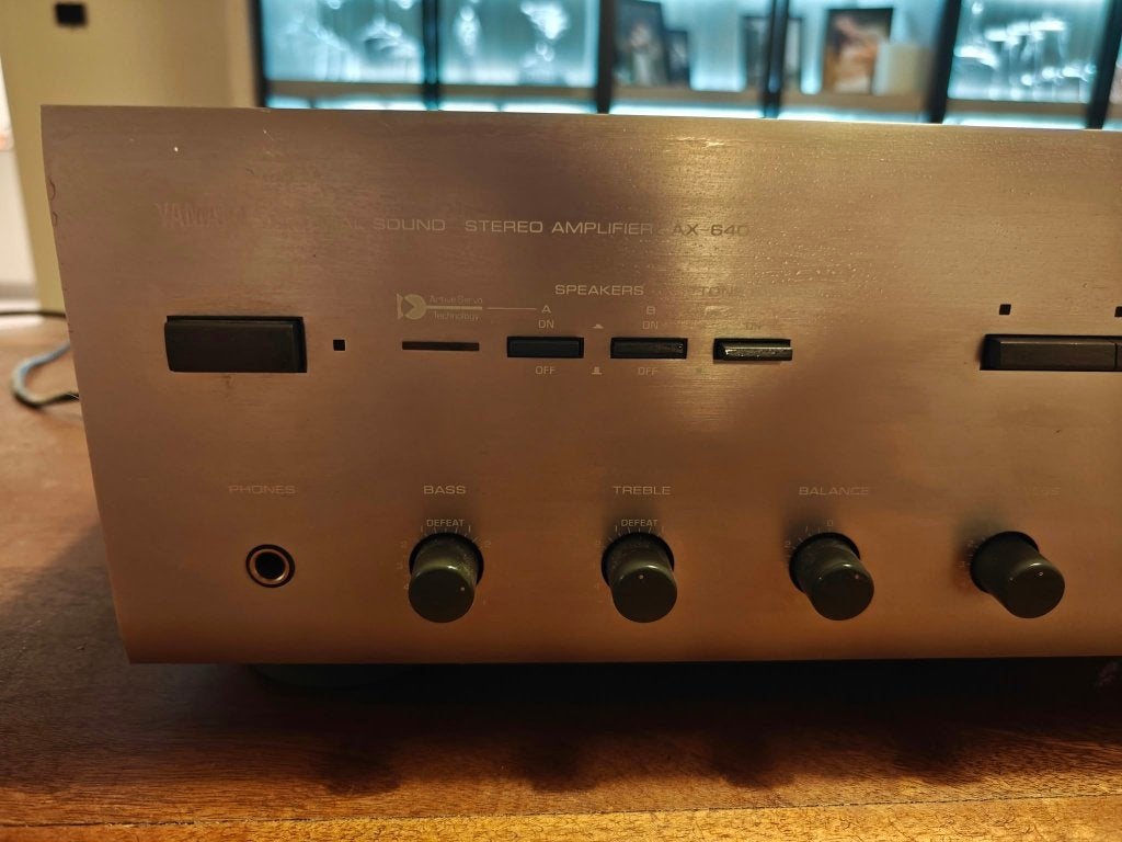 Yamaha AX-640 Natural Sound Stereo Amplifier, TV, Hi-fi & Vidéo, Enlèvement, Utilisé, Stéréo, Yamaha