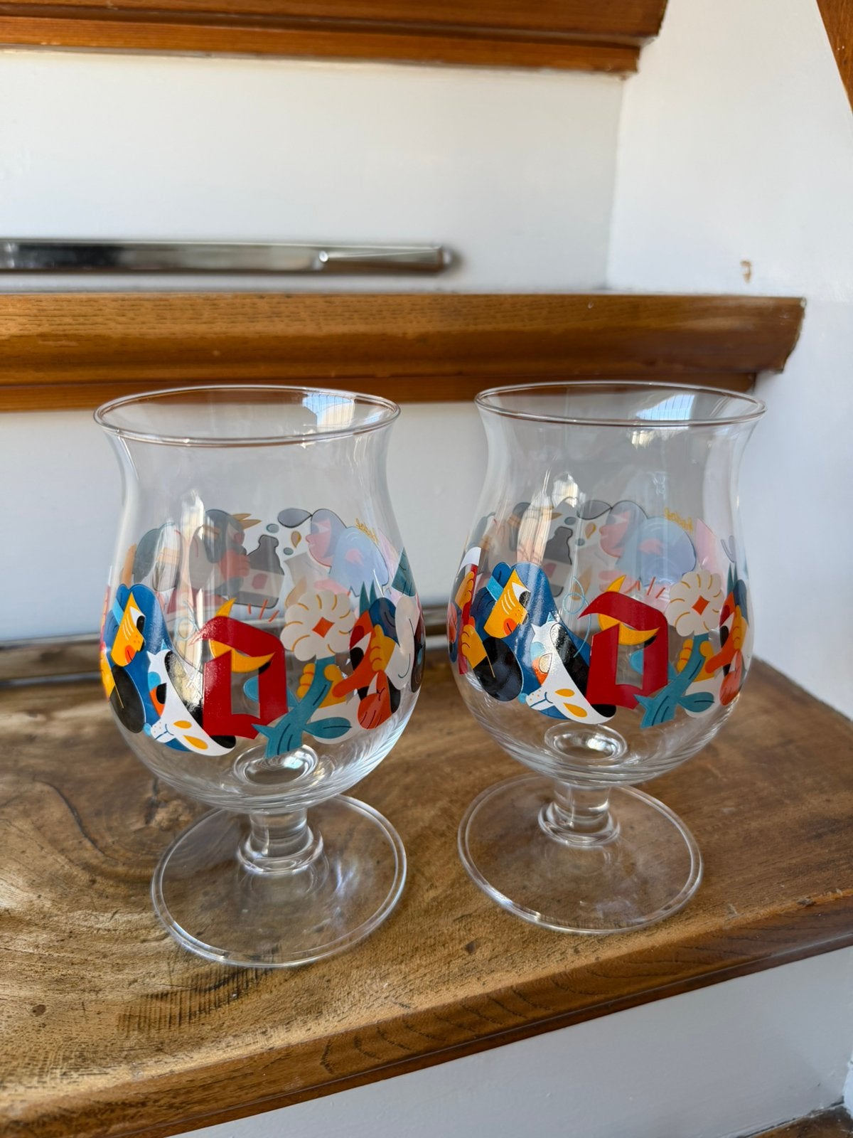 2x Duvel bierglas limited edition Hedof 2023, Ophalen of Verzenden, Zo goed als nieuw, Glas of Glazen, Duvel
