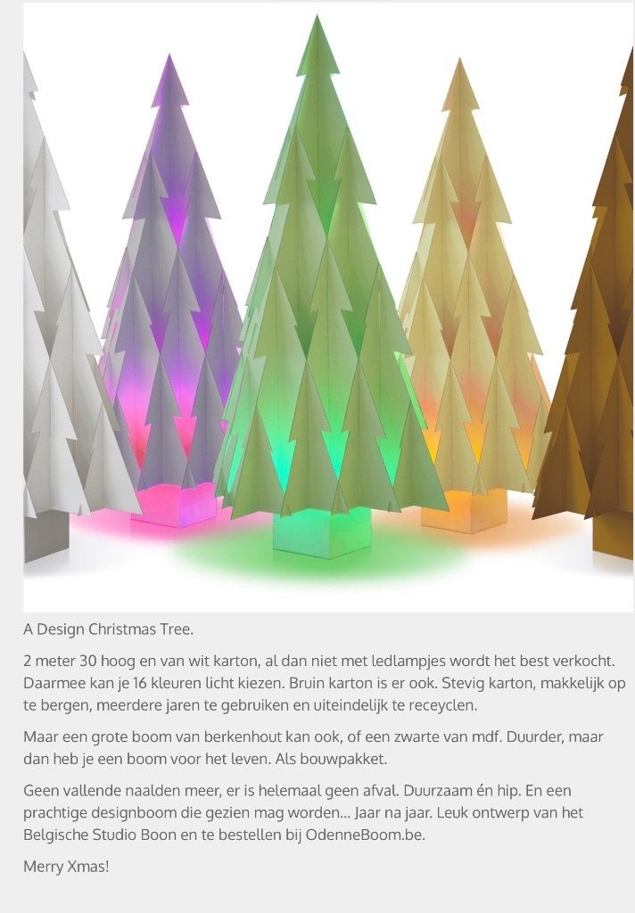 Kerstboom, Ophalen, Gebruikt