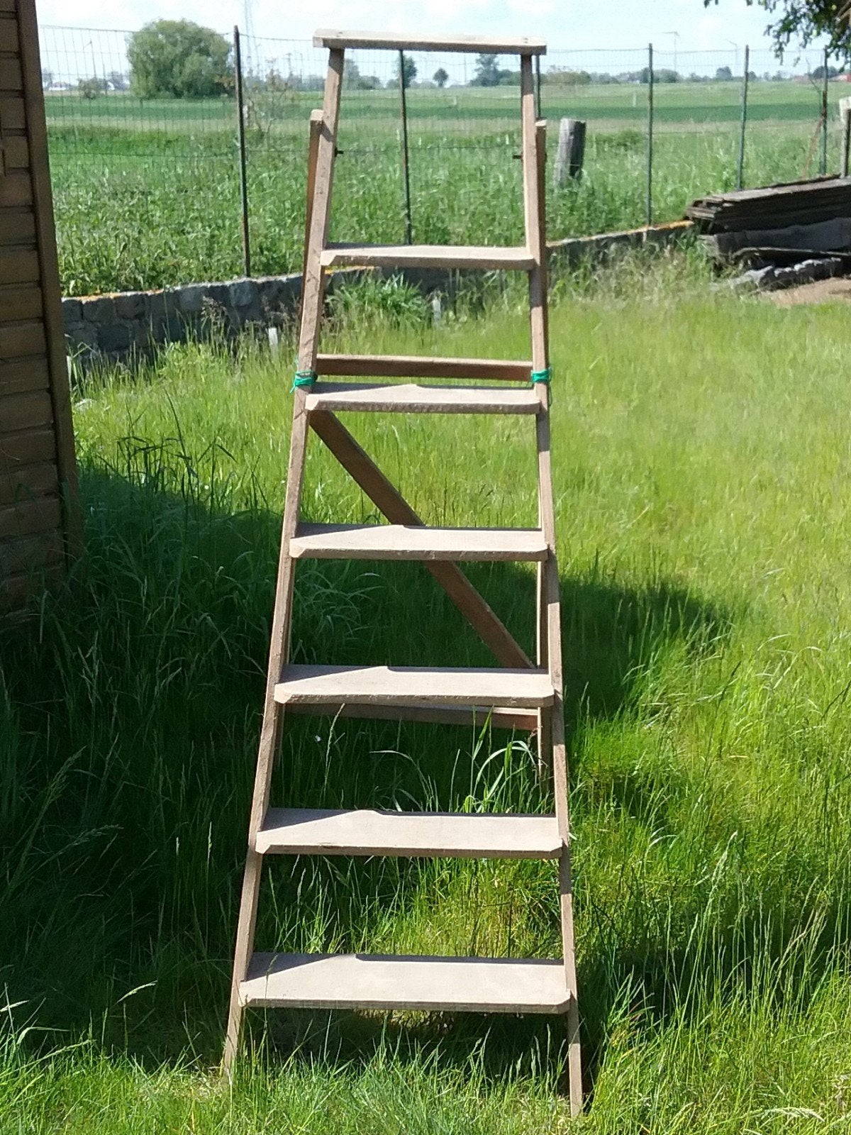 échelle/escabeau vintage 6 marches H 1,50m voir descriptif, Bricolage & Construction, Pliable ou rétractable/escamotable, Moins de 2 mètres