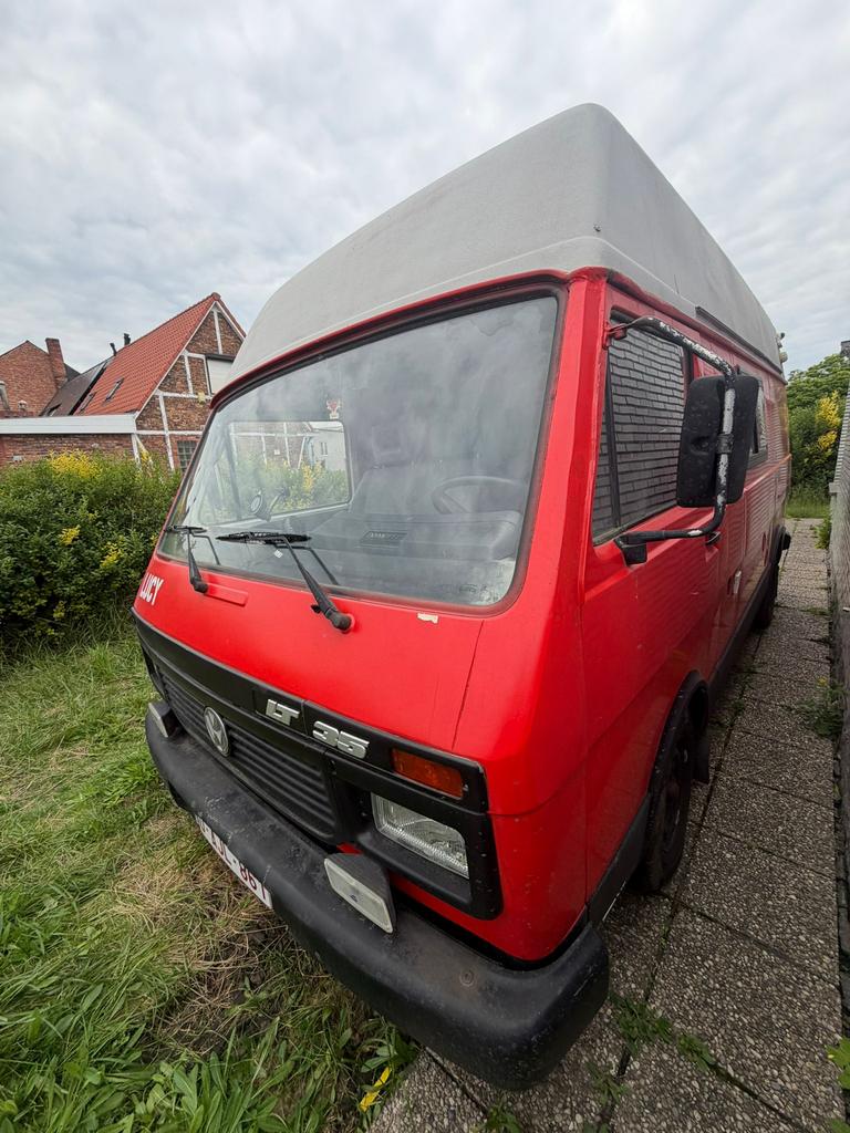 Prachtige vw lt 35 oldtimer camper klaar voor vakantie, Caravans en Kamperen, Volkswagen, Particulier, Airconditioning, Handgeschakeld