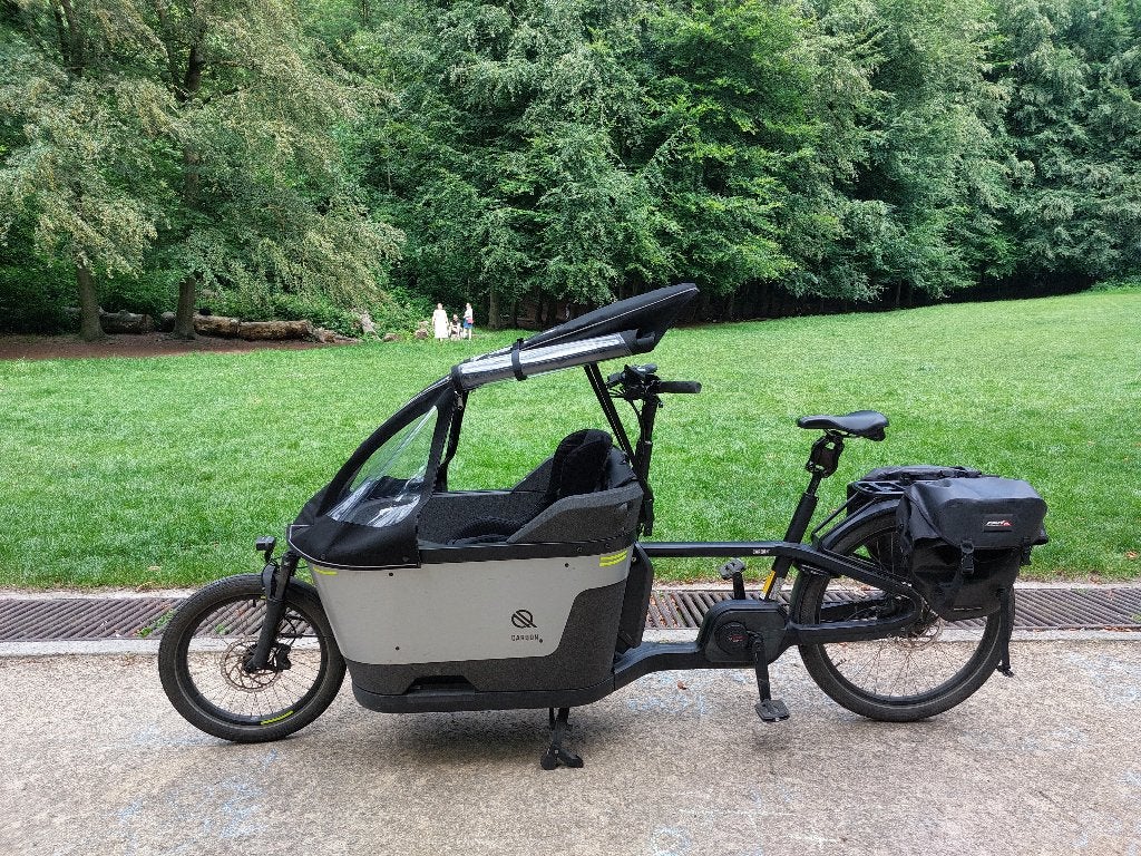 Carqon Cruise E2 - Elektrische bakfiets, Fietsen en Brommers, Zo goed als nieuw, 2 kinderen, Elektrisch, Schijfrem