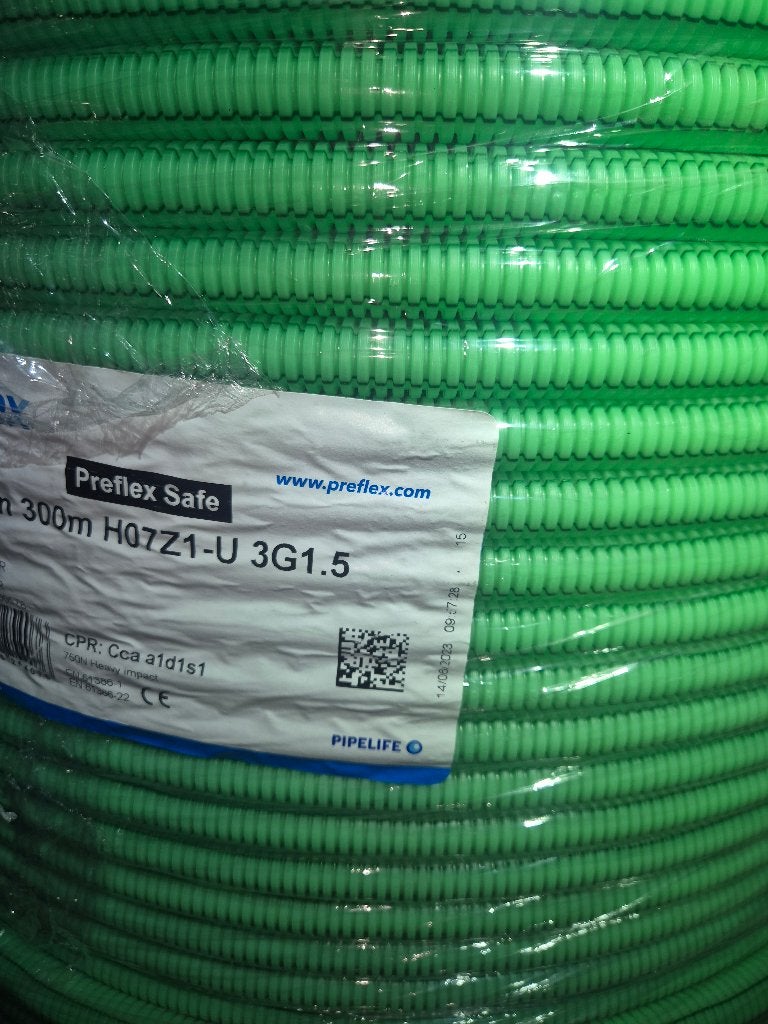 preflex groen 300m 3g1.5, Ophalen