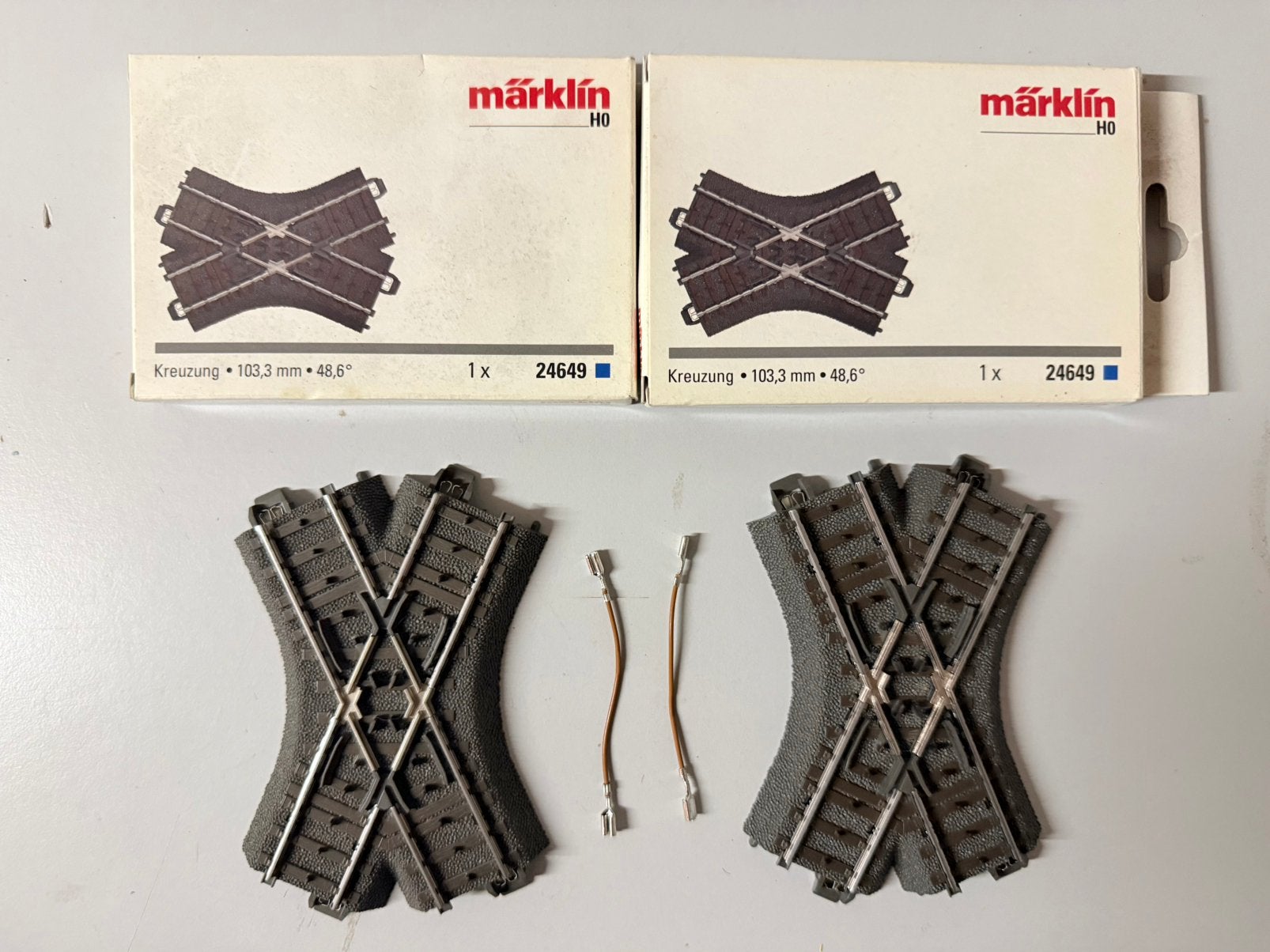2 x jonction pour rail C Marklin 24649, Enlèvement ou Envoi, Comme neuf, Rails, Märklin