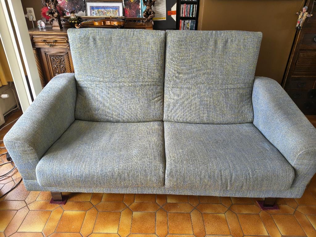 Durlet 3-zit in stof met manueel verstelbare rug, Ophalen, Gebruikt, Minder dan 75 cm, 150 tot 200 cm