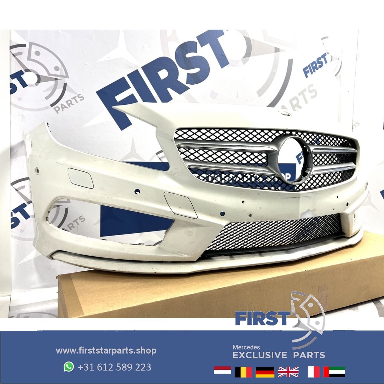 W176 BUMPER AMG LINE VOORBUMPER ORIGINEEL Mercedes A Klasse, Gebruikt, -, Voor, Ophalen of Verzenden