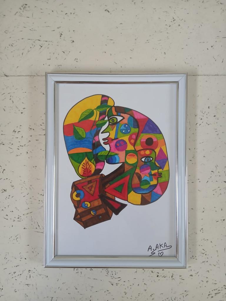 Origineel kunstwerk van vilt, Antiek en Kunst, Ophalen of Verzenden