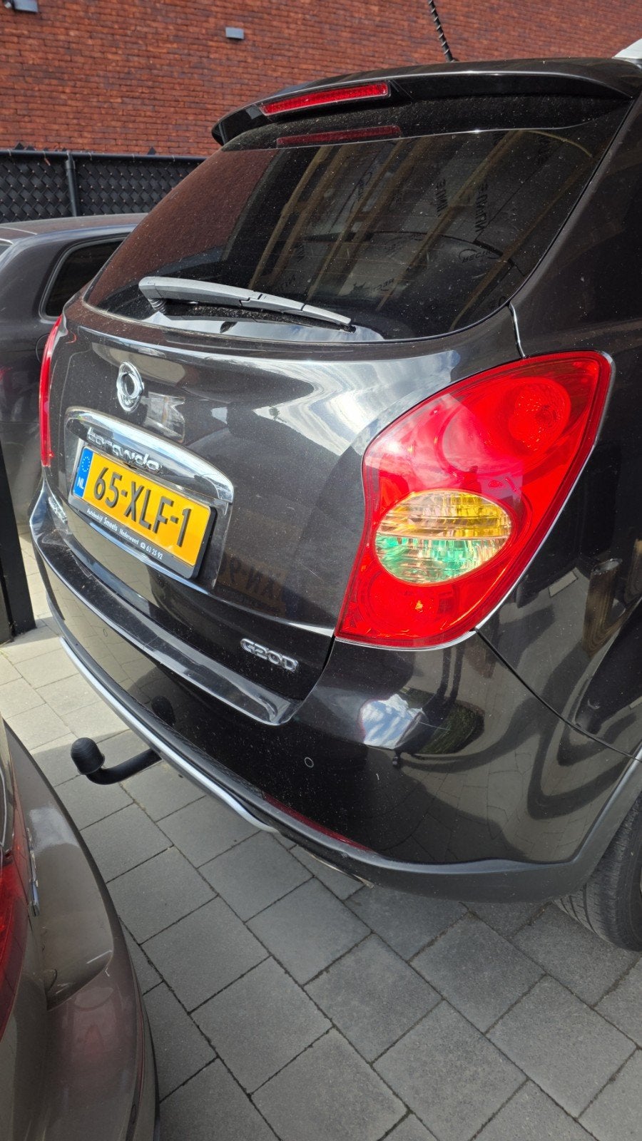 SsangYong Korando 2.0 E-xgi200 149pk 2WD 2012 Zwart, Auto's, Voorwielaandrijving, Euro 5, 4 cilinders, Zwart