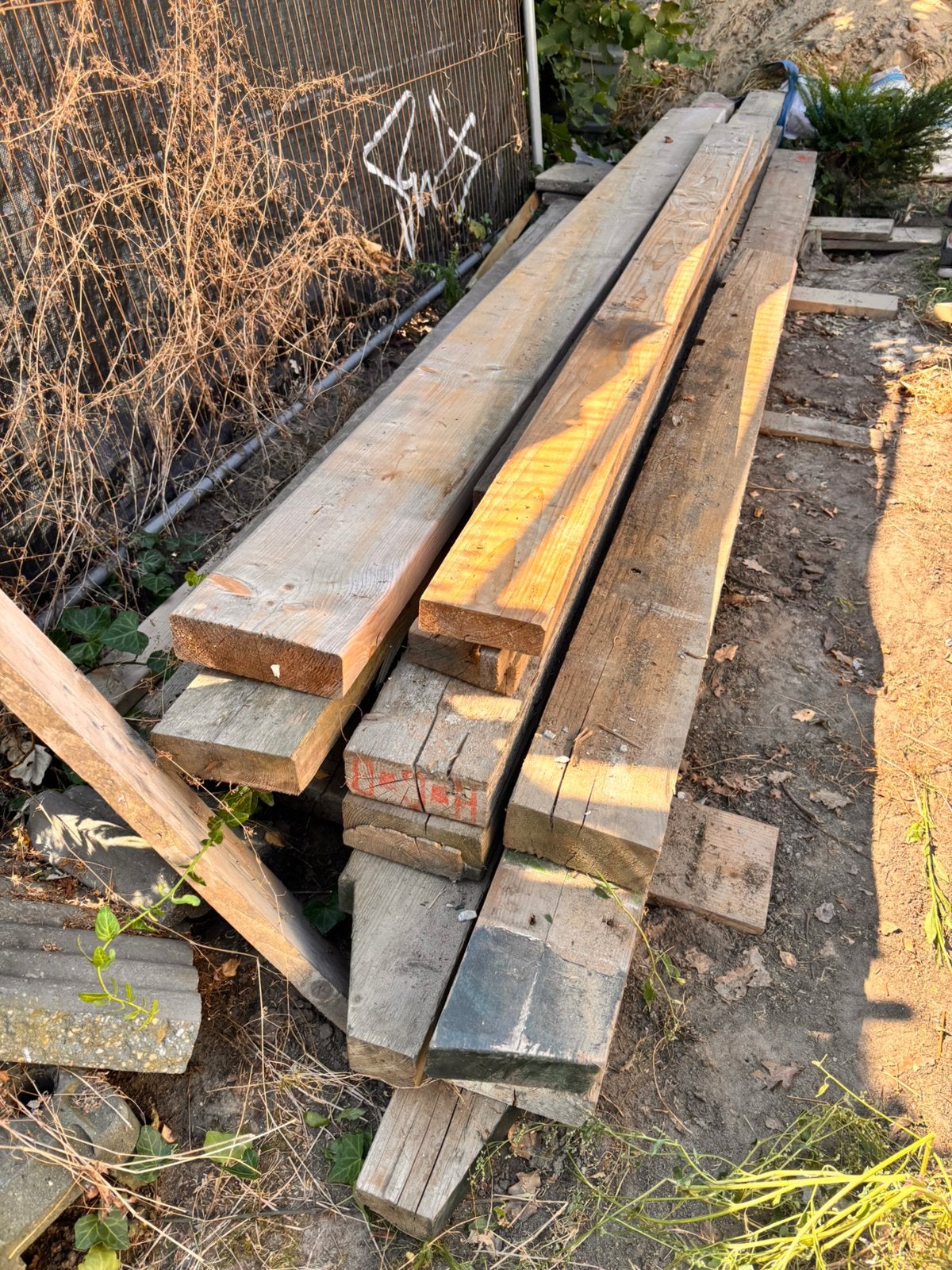 Balkhout 70x170mm 15 stuks, Tuin en Terras, Ophalen, Zo goed als nieuw, Balken