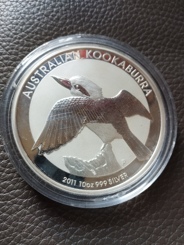 10 oz. 999 zilver Kookaburra 2011, Postzegels en Munten, Edelmetalen en Baren, Ophalen of Verzenden, Zilver