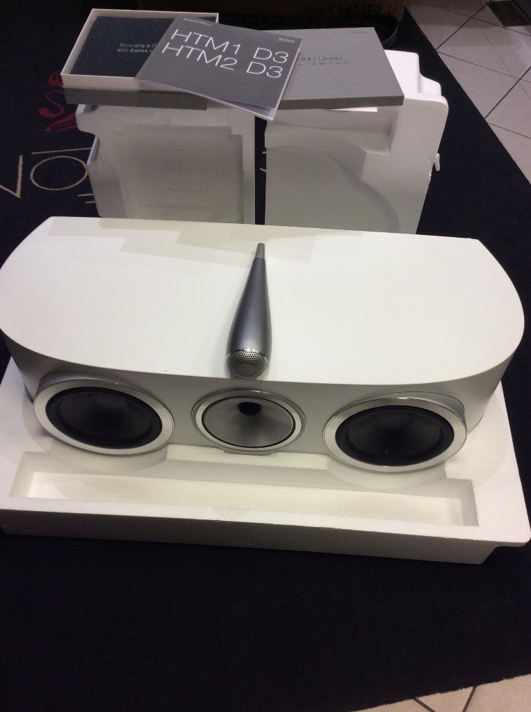Center Speaker Bowers & Wilkins HTM 1 D3 White, Audio, Tv en Foto, Luidsprekerboxen, 150 watt of meer, Ophalen of Verzenden, Zo goed als nieuw