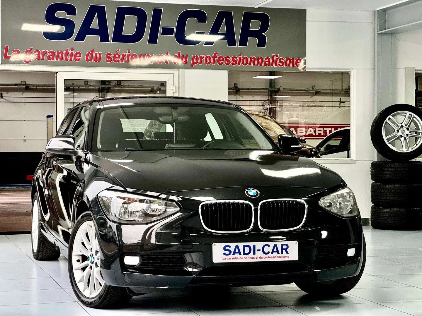 BMW 1 Serie 114 d 95cv - SPORTLINE (bj 2014), Euro 5, Zwart, 4 cilinders, 95 pk