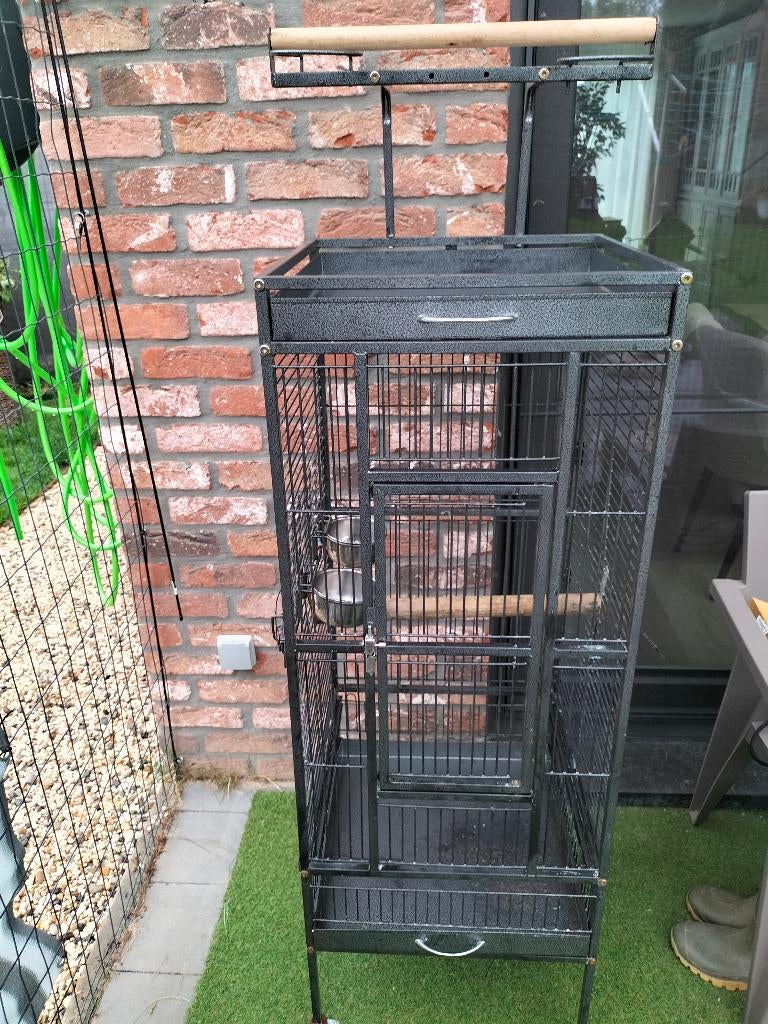 Te koop vogelkooi, Dieren en Toebehoren, Ophalen, Gebruikt, Metaal, Vogelkooi