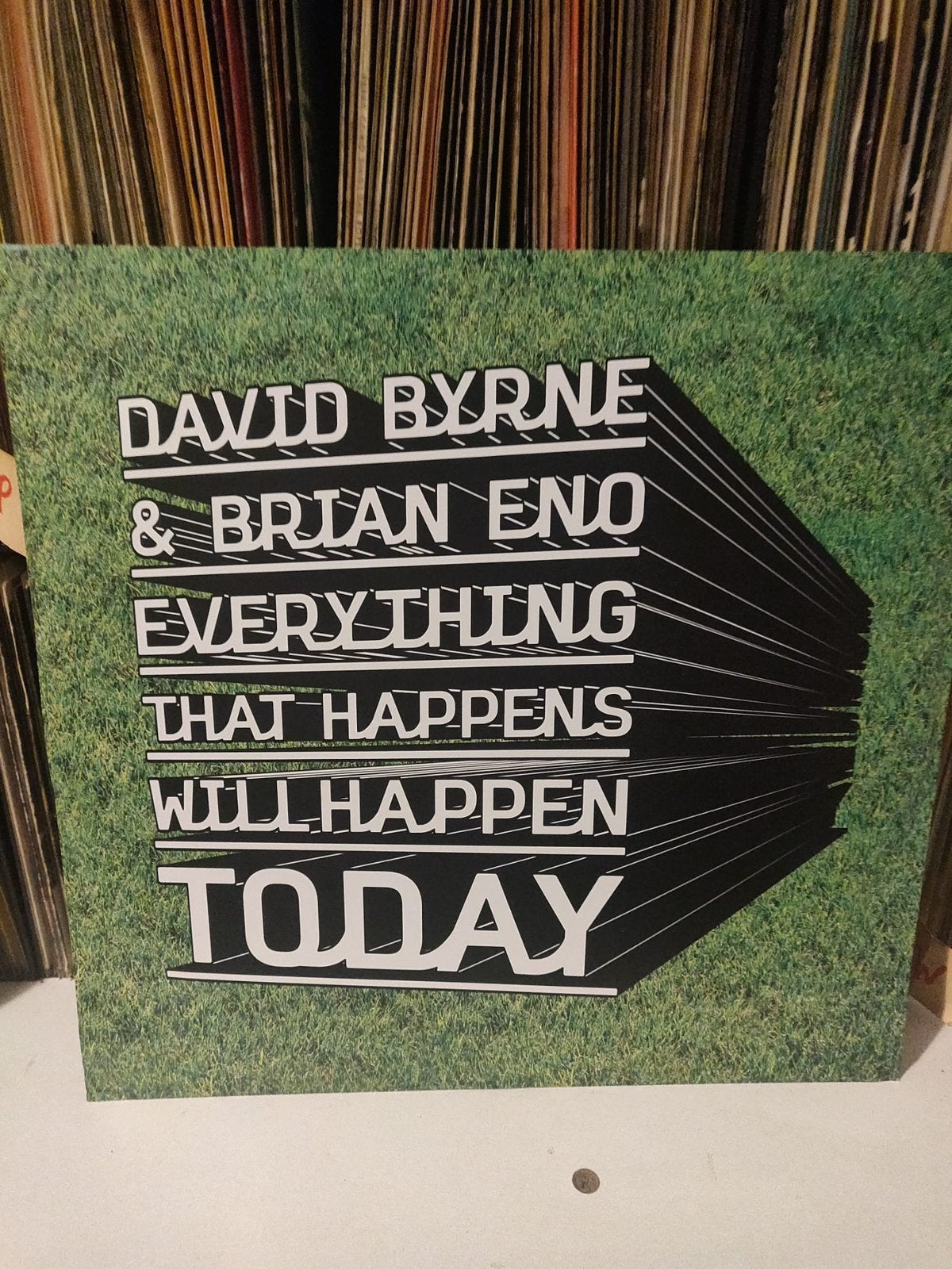 Lp David Byrne& Brian Eno Everything That Happens, Limited edition, Ophalen, Zo goed als nieuw, LP