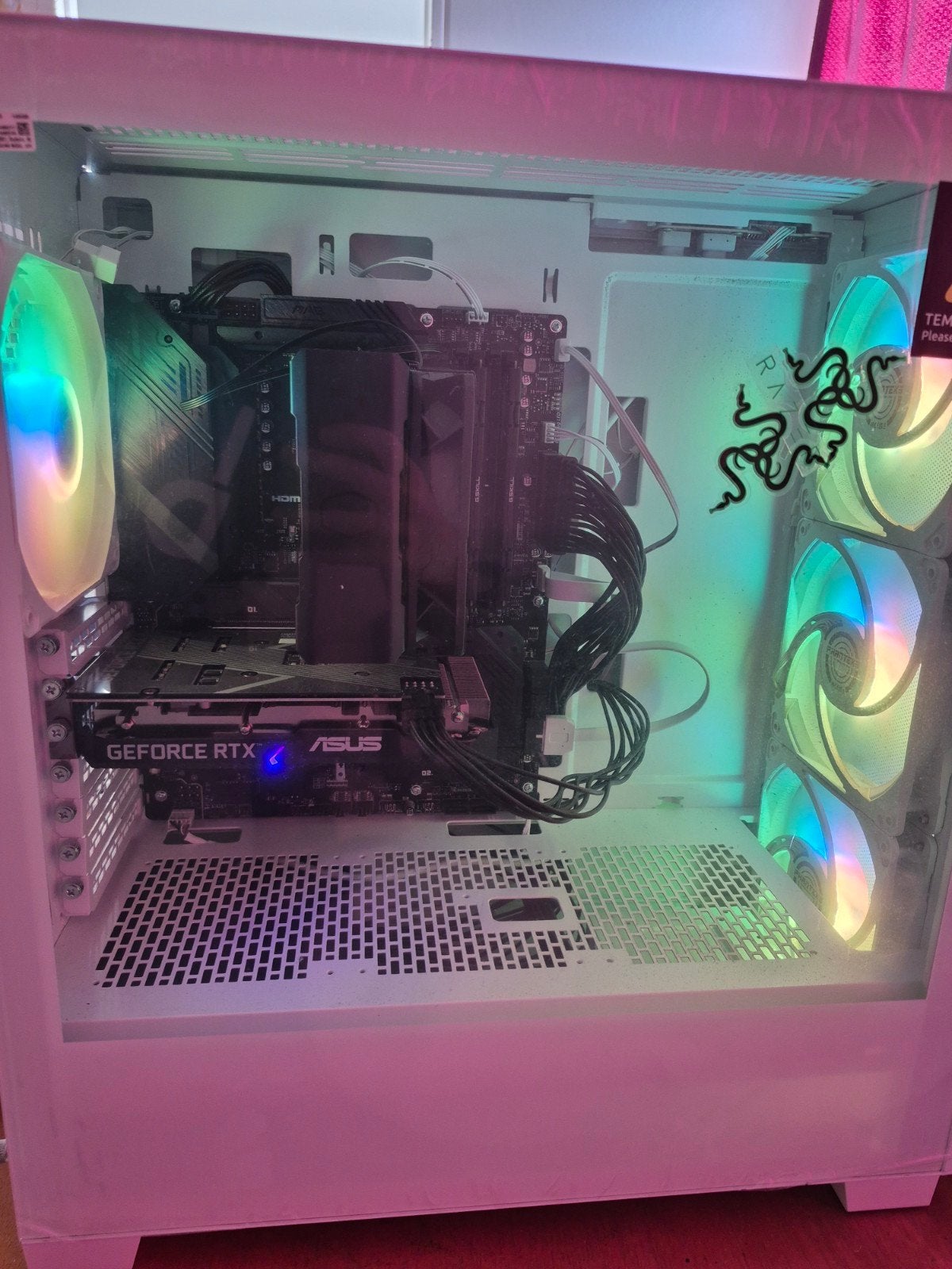 PC Gaming + monitor, Computers en Software, Desktop Pc's, 32 GB, AMD Ryzen 5, Zo goed als nieuw, Gaming