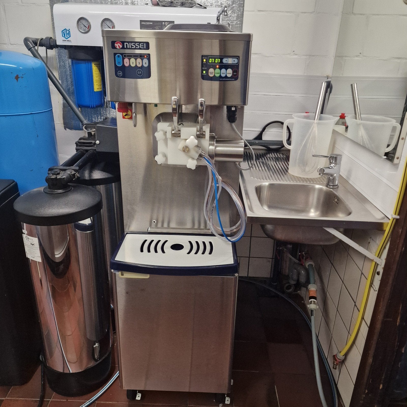 professionele softijsmachine milkshake functie voor 4 smaken, Ophalen of Verzenden