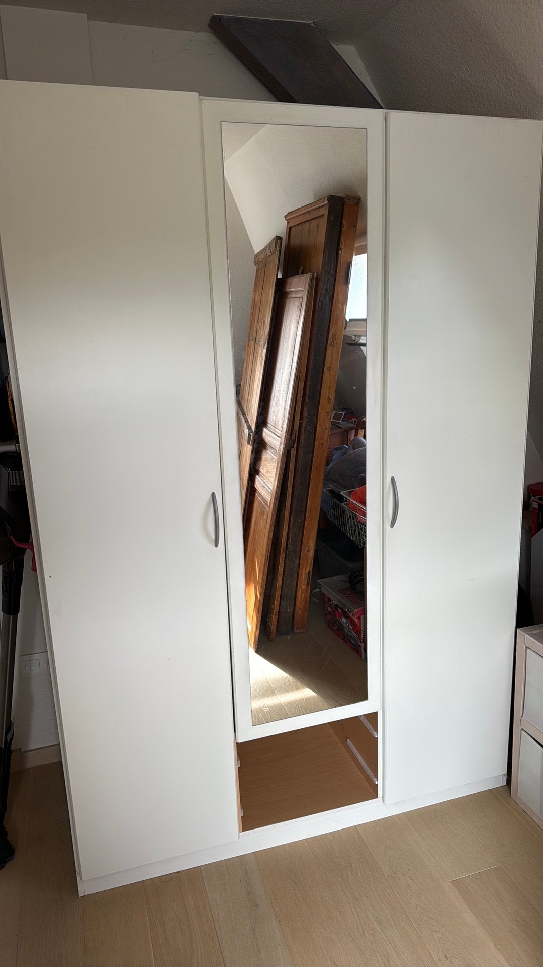 Kleerkast h196 x b135 x d54, Ophalen, Gebruikt