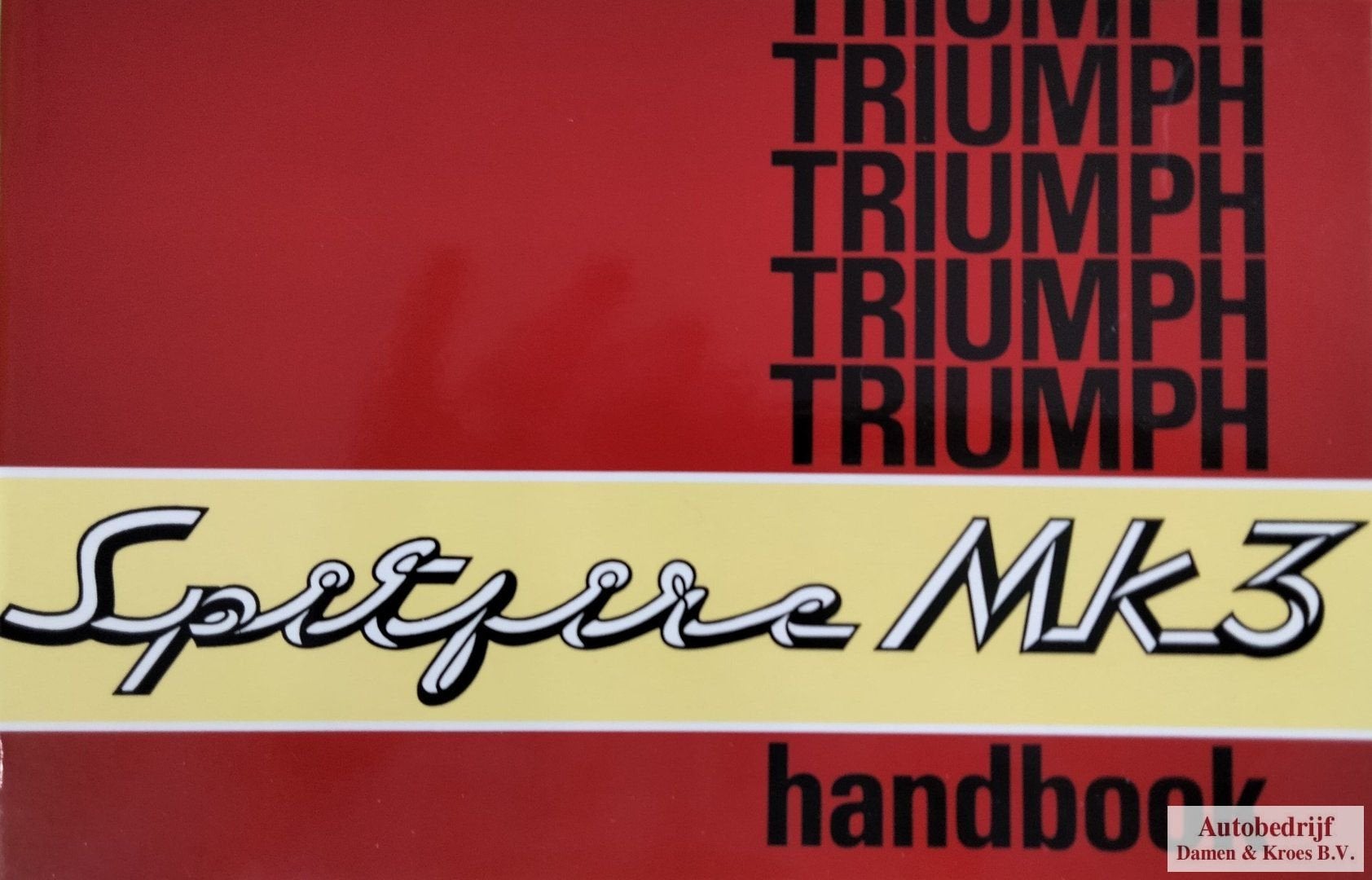 Handboek Triumph Spitfire MK3 instructieboekje, Enlèvement ou Envoi