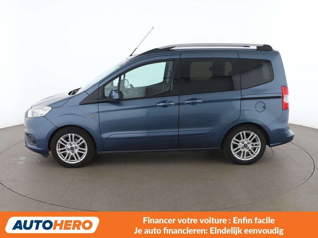 Ford Tourneo 1.0 EcoBoost Titanium (bj 2019), Auto's, Ford, Voorwielaandrijving, Stof, Blauw, Overige carrosserie