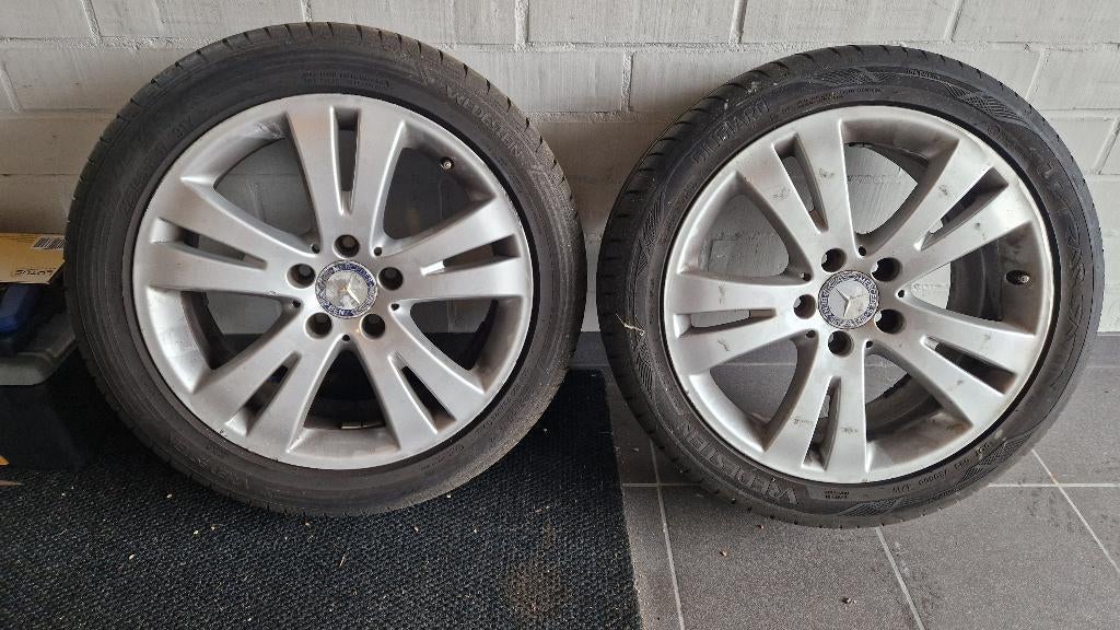 Mercedes wielen 4 x 17inc (banden + velgen), Auto-onderdelen, Banden en Velgen, Ophalen, Gebruikt, Banden en Velgen, 17 inch